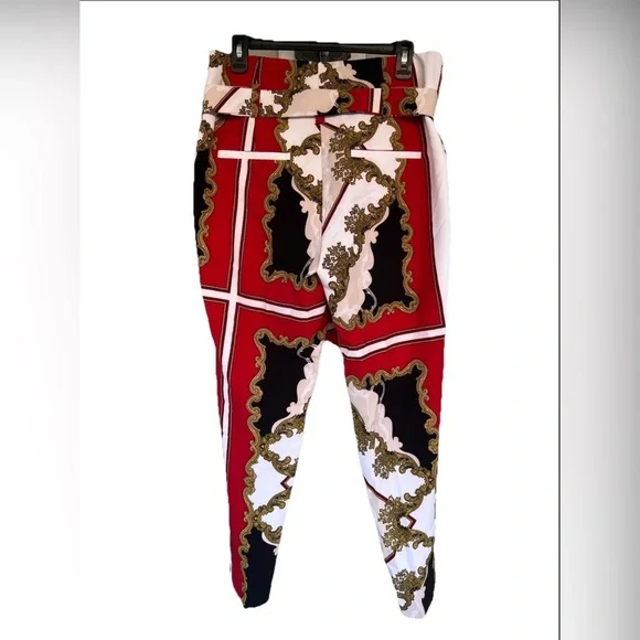 New York & Company 7th Avenue THE MADIE Womens Pants Sz 8 Brocade Pattern NWT - Picture 2 of 16